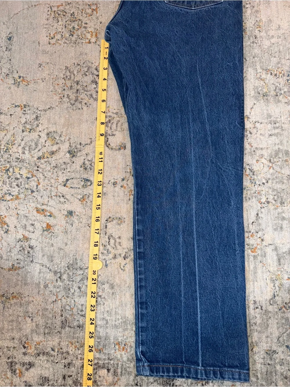 Wrangler Men's Dark Blue Relaxed Straight Jeans 36x30 A138